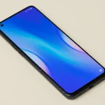 Fx Xiaomi Redmi Note 13 Pro Plus 5G lying flat showing full front display with minimal bezels overhead shot with professional lighting setup 2