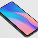 Fx Xiaomi Redmi Note 13 Pro Plus 5G lying flat showing full front display with minimal bezels overhead shot with professional lighting setup 3