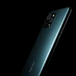 Fx Xiaomi Redmi Note 13 Pro Plus 5G positioned vertically with dramatic side lighting creating strong shadows emphasizing the phones premium texture and finish 2