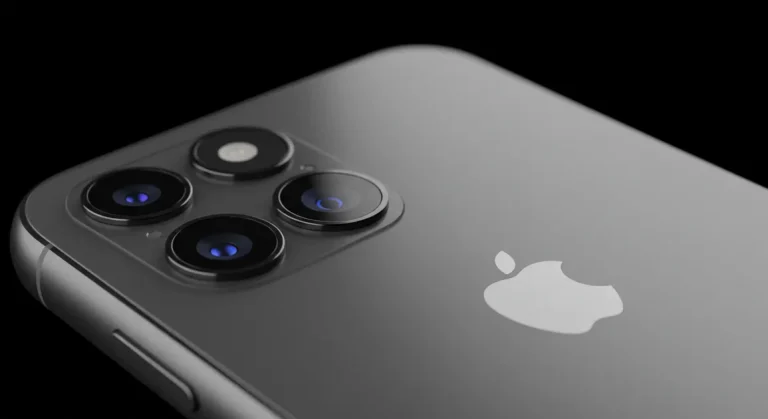 Fx iPhone 16e back panel close up highlighting Apple logo and camera system soft gradient lighting premium material textures visible ultra high definition 2