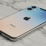 Fx iPhone 16e on marble surface with luxury materials context elegant lighting highlighting premium build quality sophisticated product photography 2