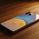 Fx iPhone 16e on wooden surface with natural textures warm lighting creating cozy atmosphere while maintaining product focus lifestyle photography 3