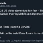 Captura de post sobre vendas do PlayStation 5