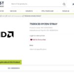 Captura de loja com Ryzen 5 7500X3D listado
