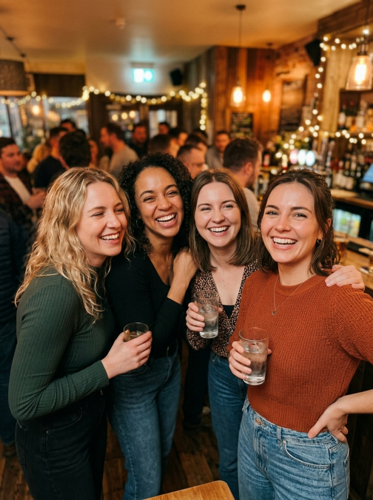Women laughing at party 202606020929