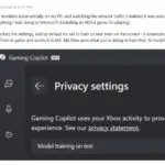 Captura de post falando das capturas de tela do Gaming Copilot