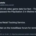 Captura de post sobre vendas do PlayStation 5